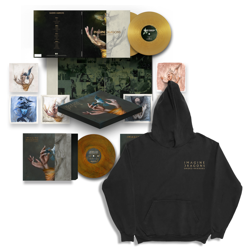 Smoke + Mirrors Ten Color Vinyl Box Set + Cantor Hoodie - Imagine